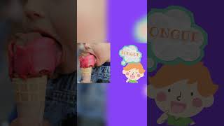 BODY PARTS KIDS | Learn Body Parts Tongue & More #shorts