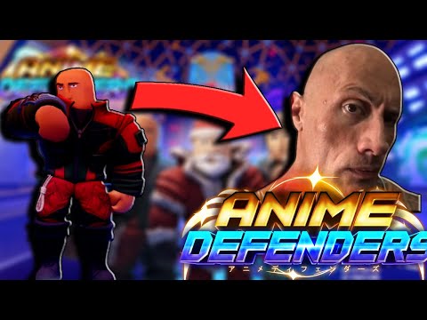 We Got The Rock In Anime Defenders