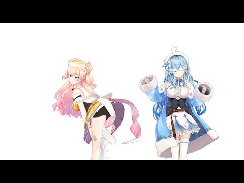 【MMD】ケツドラム / Ketsu Drum【桃鈴ねね /雪花ラミィ】