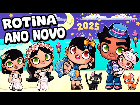 ROTINA DE ANO NOVO | PAZU AVATAR WORLD ROTINAS E HISTÓRIAS