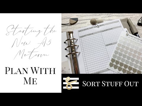 Winter A5 Plan With Me - Moterm Ring Planner - Planner Chat