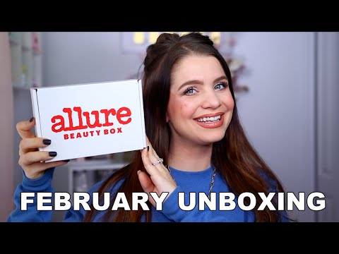 FEBRUARY ALLURE BEAUTY BOX UNBOXING 2021