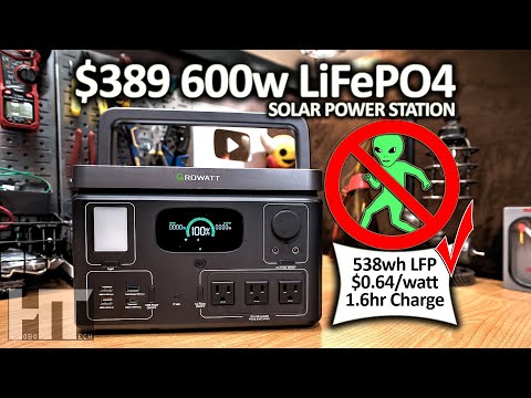 Growatt Vita 550 | 600w LiFePO4 Power Station Solar Generator Review