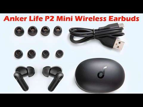 Anker Life P2 Mini Wireless Earbuds, bluetooth earphones tws with Big Bass, Bluetooth 5.2, 32H Play