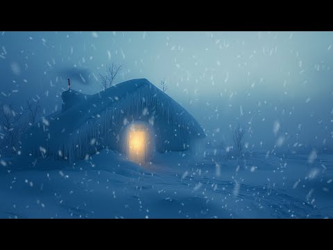 Blasting Winter Winds for Ultimate Relax | Heavy Blizzard & Whistling Wind Sounds to Induce Sleep