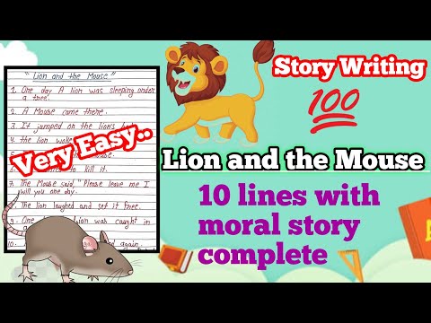 Lion and the Mouse Story Writing | all classes exam story writing in lion and the mouse