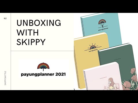 Payung Planner 2021 ✨ Unboxing video | Planner Haul with Skippyskittle Sister