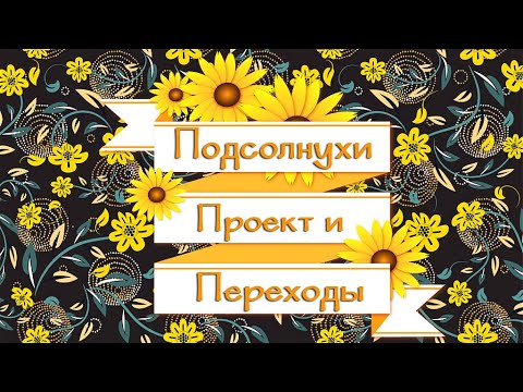 Проект и переходы Подсолнухи для Proshow Producer