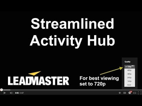 Activity Hub - Streamlined