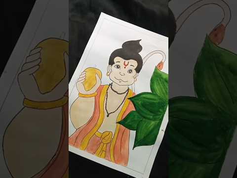 Hanuman ji drawing 🚩🙏 jai shree ram #drawing #rammandir #jayshreeram #hanuman #short #ayodhya