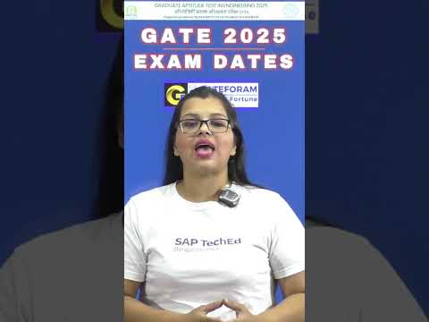 BIG UPDATE ! GATE 2025 EXAM DATES ANNOUNCED #gate2025 #examdates