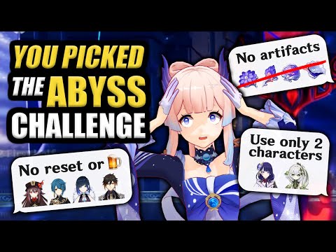 I Let My Chat Choose the Abyss Challenges.. It was cursed | Genshin Impact