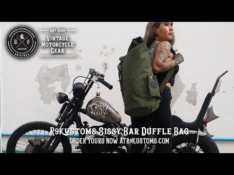 Sissy Bar Duffle Bag for Choppers Bobbers