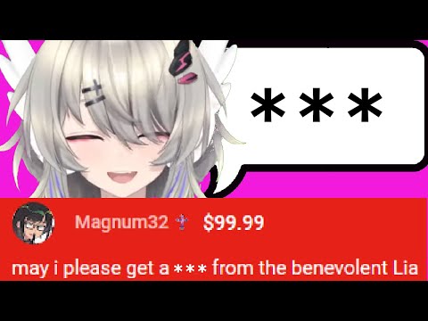 Lia benevolently grants a viewer's request