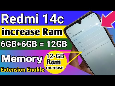 Redmi 14c Ram increase // Ram extension setting