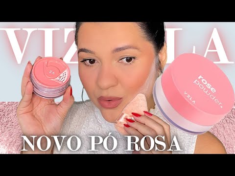 NOVIDADE VIZZELA - PÓ SOLTO ROSE POWDER VIZZELA