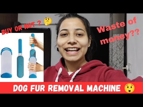 Dog fur removal machine 😱 | Magic brush 🥺 | khareedu ya ni?? | Waste of money 😔 | JV10 #jaatnivlog