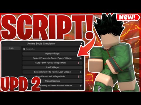 [UPD 2] Anime Souls Simulator Script GUI (Auto Farm + Auto Quest) *PASTEBIN 2023*