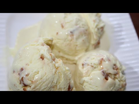 Butterscotch ice cream with amul fresh cream | butterscotch ice cream recipe | ice cream recipes