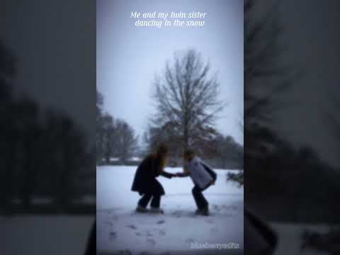 Me and my twin sister dancing in the snow 😍🥰😝