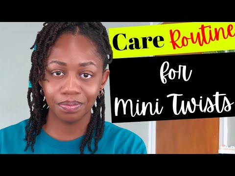 How To Care and Moisturize Mini Twists On 4C Hair