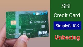 SBI SimplyCLICK Credit Card Unboxing 🔥 SBI SimplyCLICK Credit Card Benefits