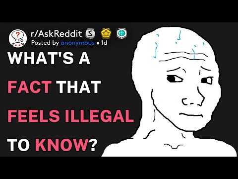 What's a fact that feels illegal to know? (r/AskReddit)