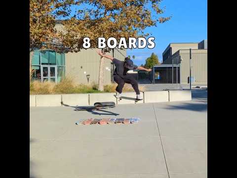 How many boards can I ollie over?