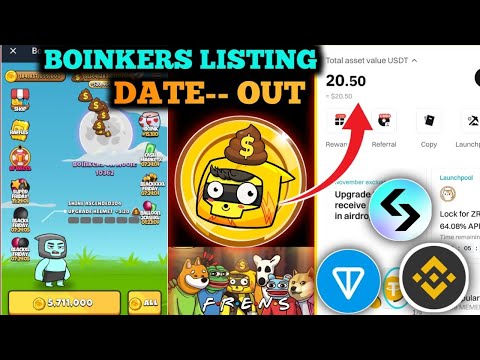 Boinkers Airdrop Listing Date Tokens Withdrwal Start | Boinkers airdrop useless airdrop