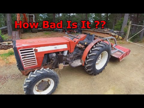 Free Fiat 55-66 4wd tractor and mower with issues.. Lets fix it !!