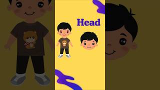 Learn Body Parts Names in English | Body Parts for Kids| #shortvideo #shortvideo #shorts #short