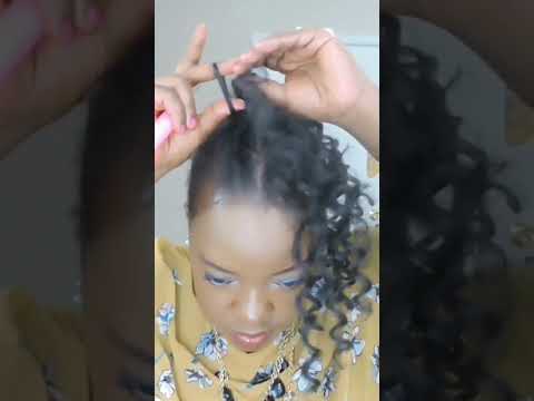 This curly side part does'nt lie #crochet #curlyhair #cornrows