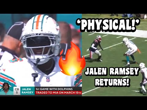 Jalen Ramsey Dolphins ‘DEBUT’ highlights 🔥 Dolphins vs Patriots 2023 highlights