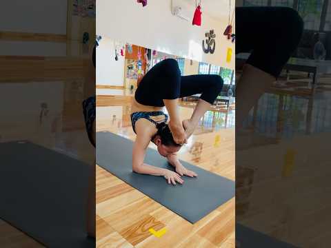 Scorpion pose / advance yoga / balance pose