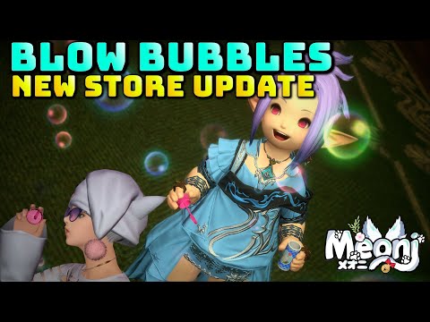 FFXIV: Blow Bubbles! New Cash Shop Items!!