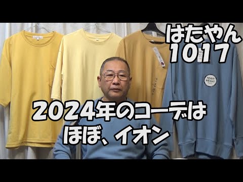 イオンの「ヘビーウエイト・トレーナー」と「オーガニックコットンTシャツ」は、かなり優秀。２０２４年は、こればっかり着ていた。