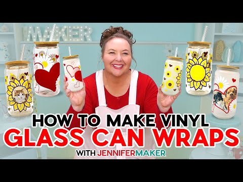 Vinyl Glass Can Wrap Tutorial - Get Creative With Your Drinkware!