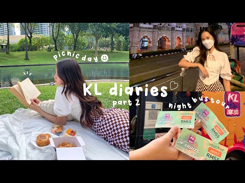 KL diaries part 2🤍 | picnic day 🧺 | night bus tour 🌃| eatsss🍣