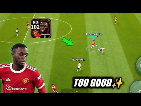 102 Rated Aaron Wan  Bissaka is too Fast to bypass 🤖|Efootball24mobile