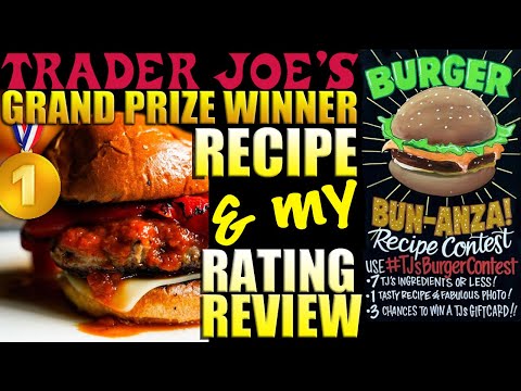 Italiano Burger 1ST🥇PLACE RECIPE WINNER from Trader Joe's Burger Recipe Contest & My Rating Review!