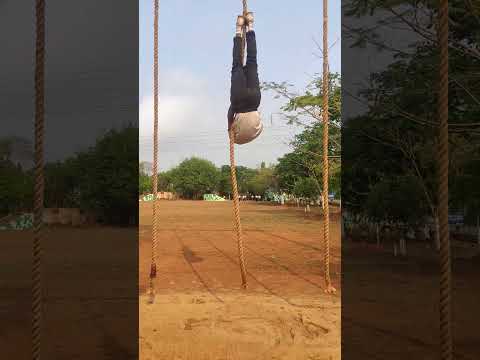 Rope Climbing (Advance category Upside Down) #motivation #odishapolice #fitness #inspector #military