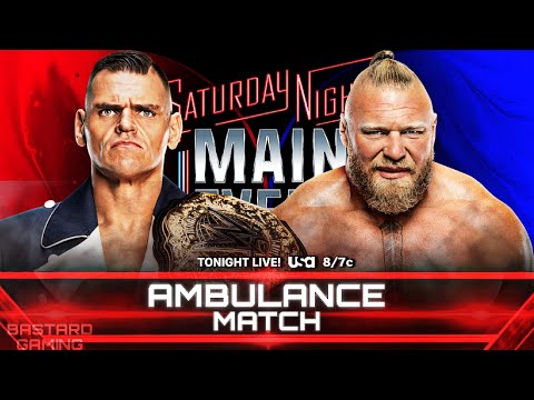 WWE 2K24 | Gunther VS Brock Lesnar - Ambulance Match | Saturday Night Main Event