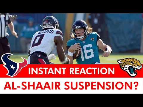 Texans vs. Jaguars Postgame Reaction | Azeez Al-Shaair Suspension? Highlights, Box Score + Analysis