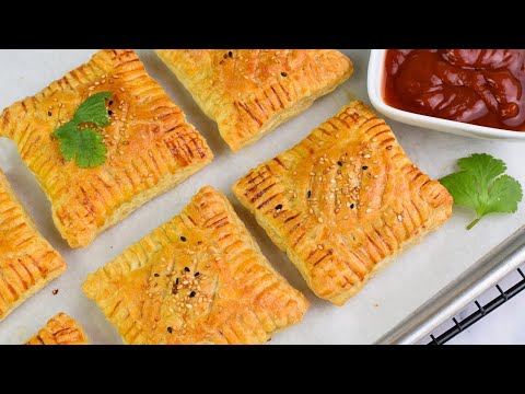 Creamy Chicken Puff Pastry Recipe | Chicken Puffs | Pastry Recipe