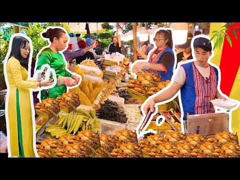 Morning Vietnamese food market tour in City  Ho Chi Minh 2024 - Great seafood and street food