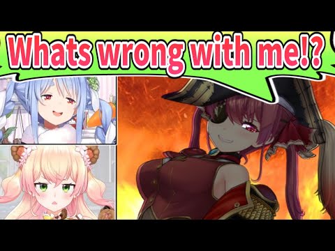 Marine Wants to Know What is Wrong With Her [ENG SUB] Hololive Usada Pekora Momosuzu Nene