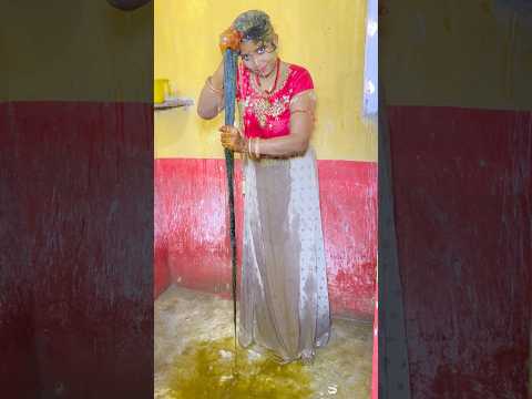 Washing off natural henna from hair #shorts #henna #hairstyle #trending #hennacolor #hennahair #yt