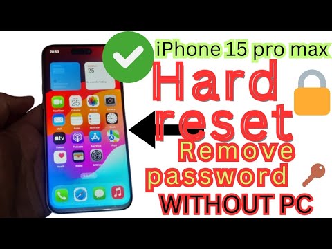 iPhone 15 Pro Max Clone Hard Reset| Remove Password Without PC|