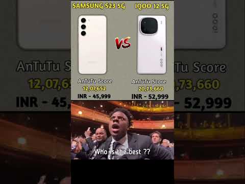 Samsung s23 5g vs iqoo 12 Comparison #samsungs23 #iqoo12 #mobilecompare #techmeme