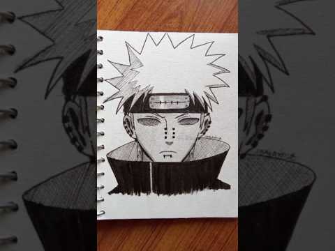 Drawing everyday till I reach 1k subs (Day49)#shorts #2ba_vartist #naruto #narutoshippuden #pain